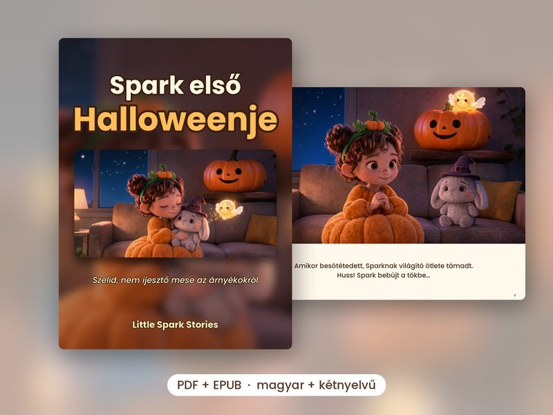 A Spark első Halloweenje borítója és egy belső oldala