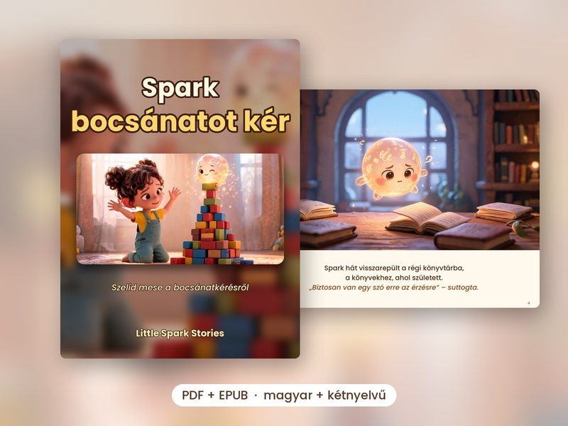 A Spark bocsánatot kér borítója és egy belső oldala